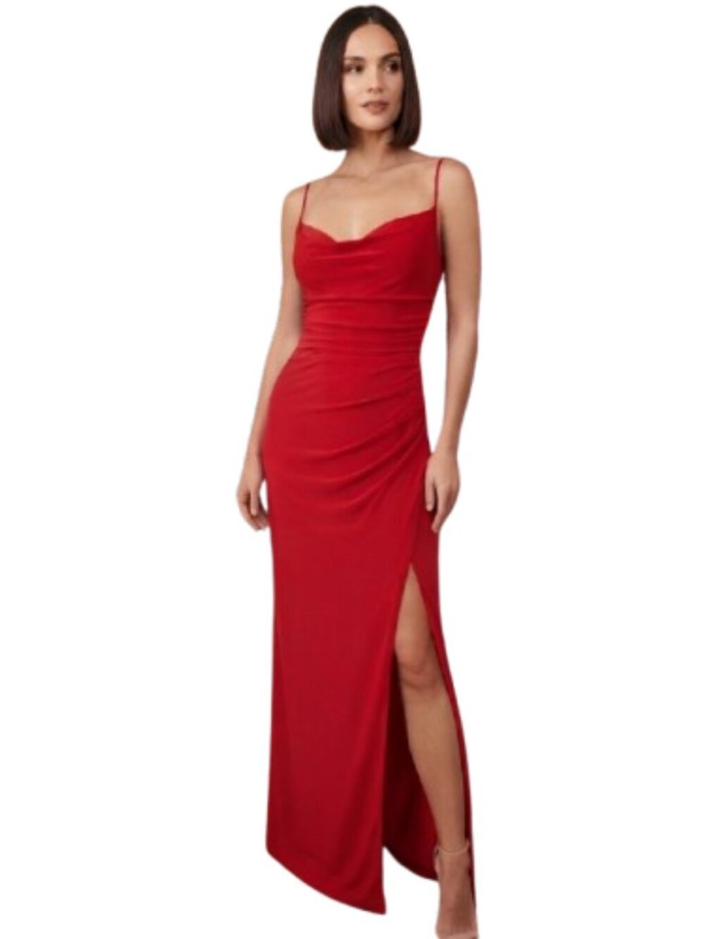Vintage 90's Y2k David Meister Cowl Neck Formal Long Dress NWT 12